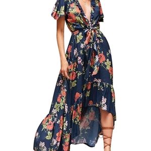 New without tags womens printed maxi dress